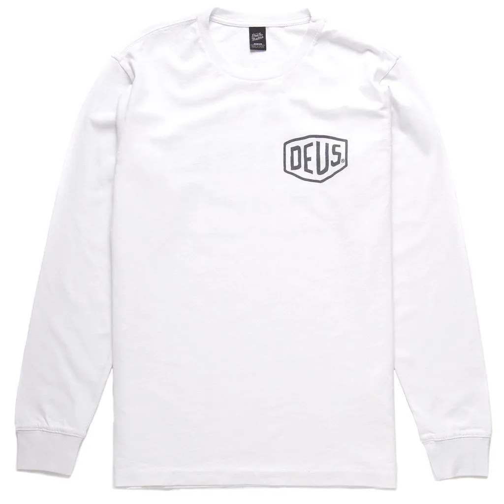 Camperdown Address Long Sleeve Tee - White