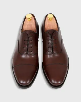 Cap-Toe Oxford in Dark Espresso Calfskin