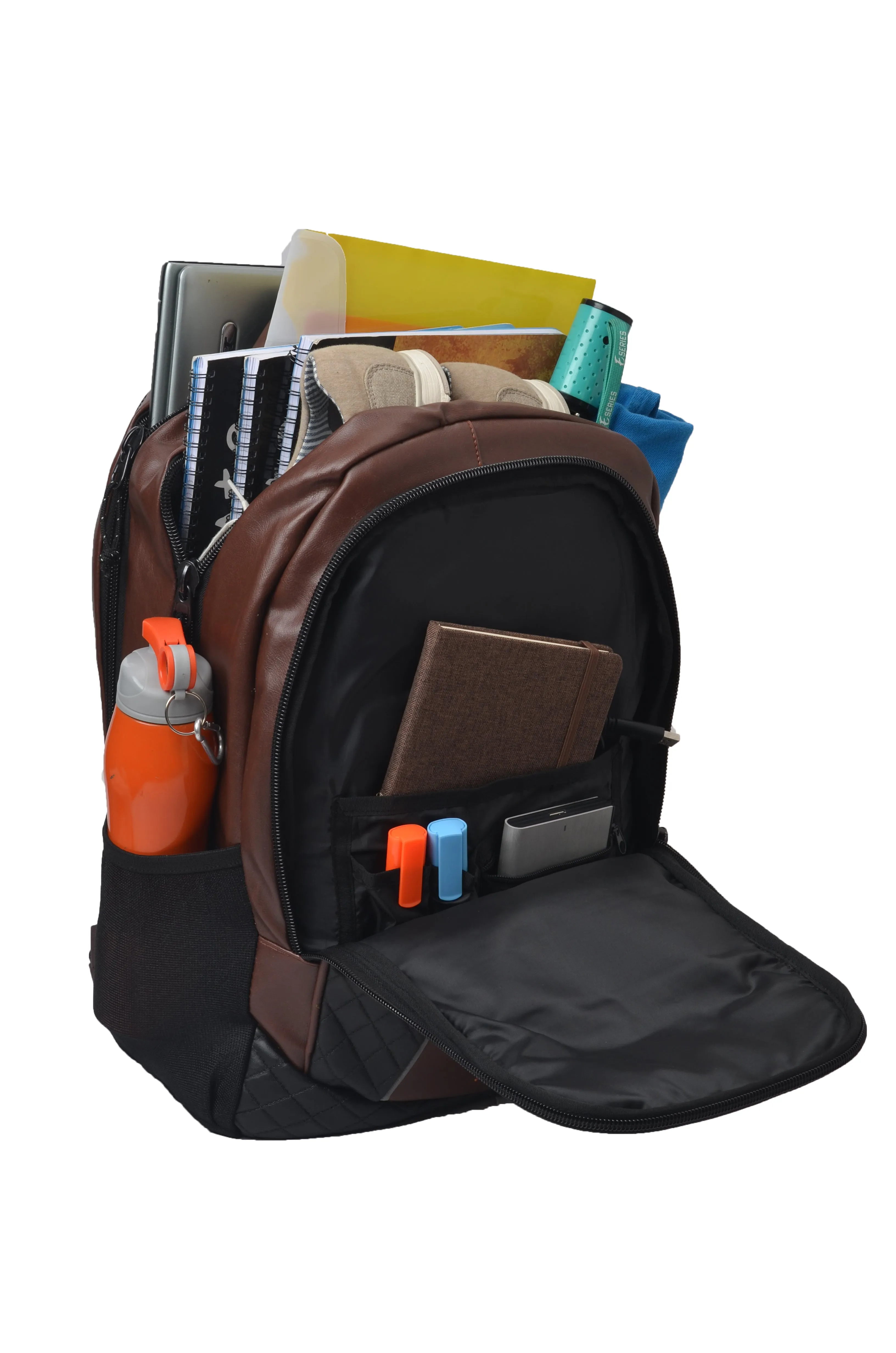 Carlton V2 27L Brown Laptop Backpack