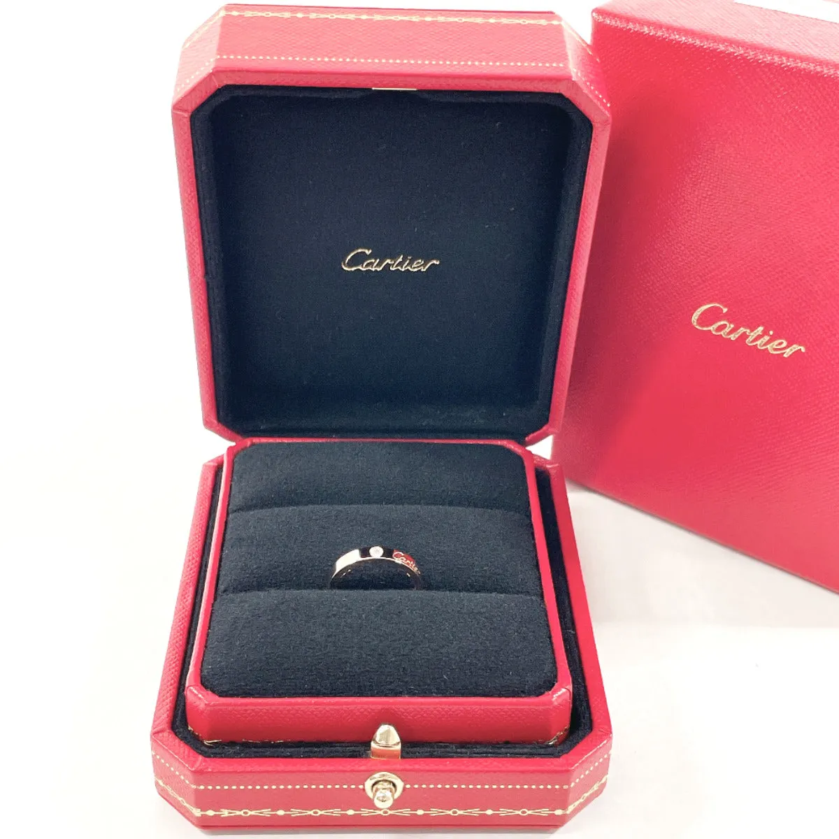 CARTIER Ring K18 pink gold, diamond Pink gold Wedding 1P Women Used Authentic