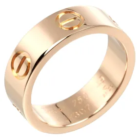 CARTIER Ring K18 Pink Gold gold love Women 49 Used Authentic