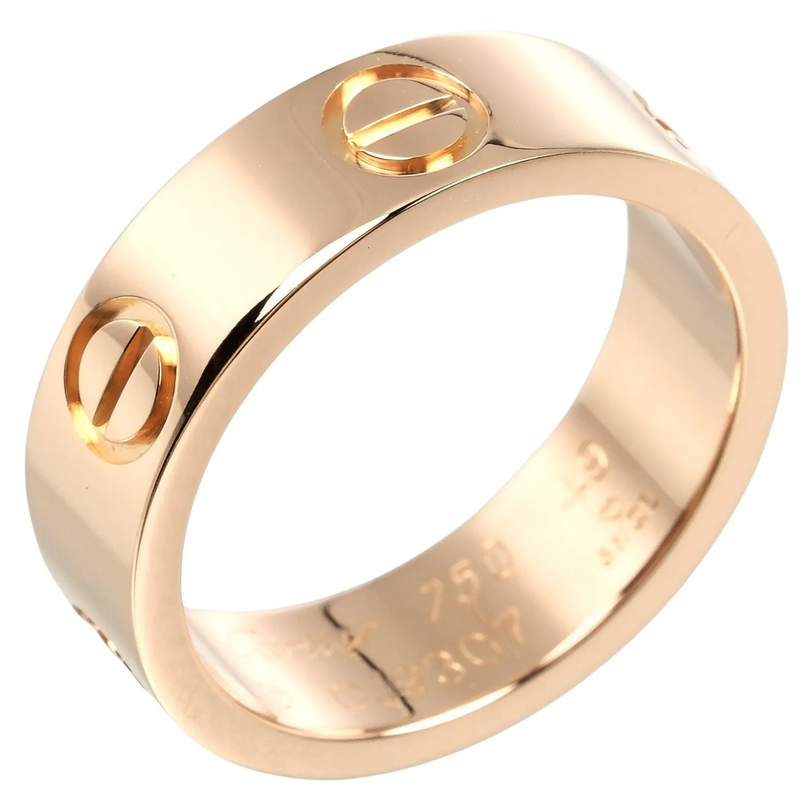 CARTIER Ring K18 Pink Gold gold love Women 49 Used Authentic