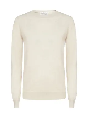 Cashmere sweater with monili