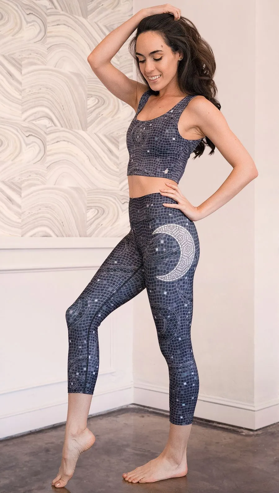 Celestial Mosaic - Triathlon Capri Leggings - CUSTOM ORDER