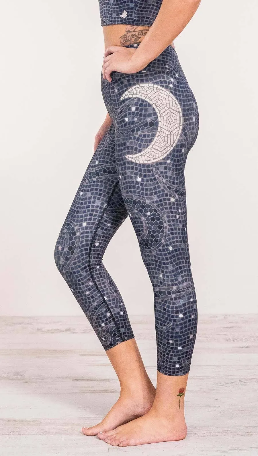 Celestial Mosaic - Triathlon Capri Leggings - CUSTOM ORDER