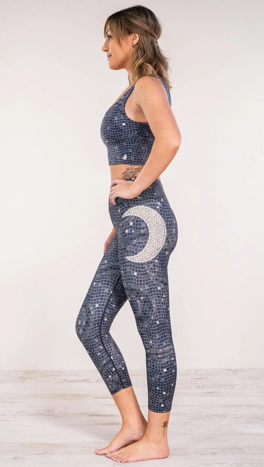 Celestial Mosaic - Triathlon Capri Leggings - CUSTOM ORDER