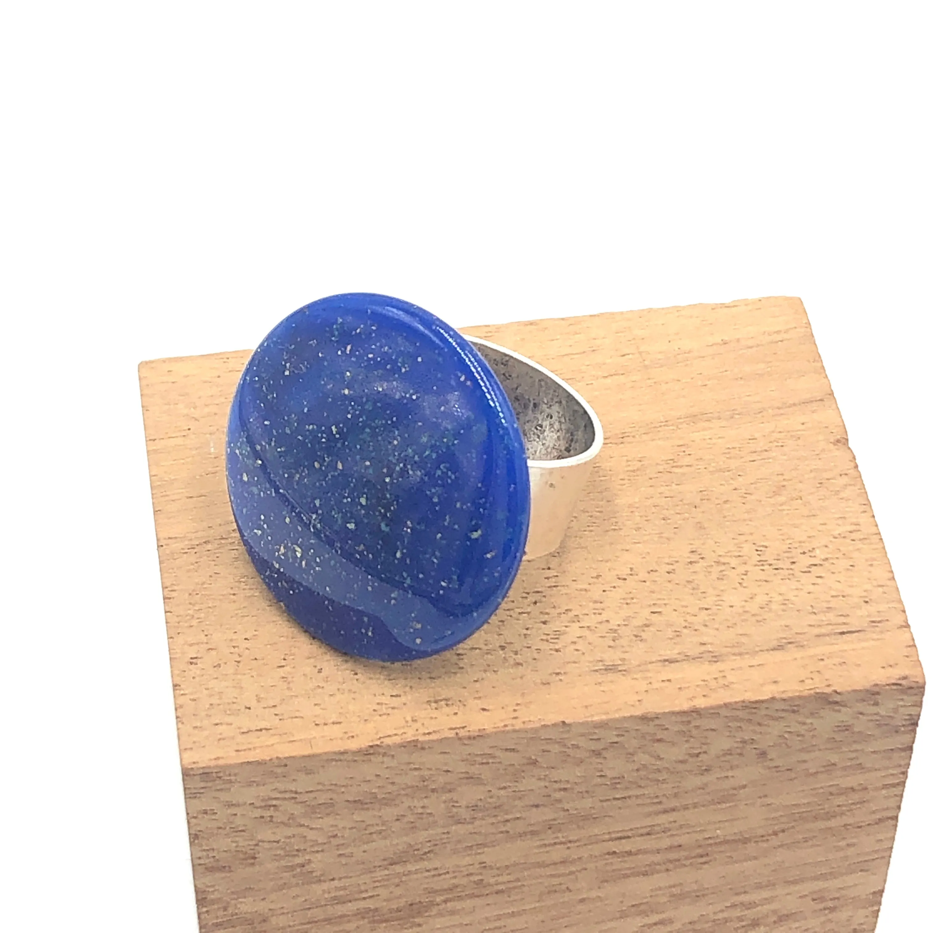 Celestial Stars Sparkle Blue Cocktail Ring