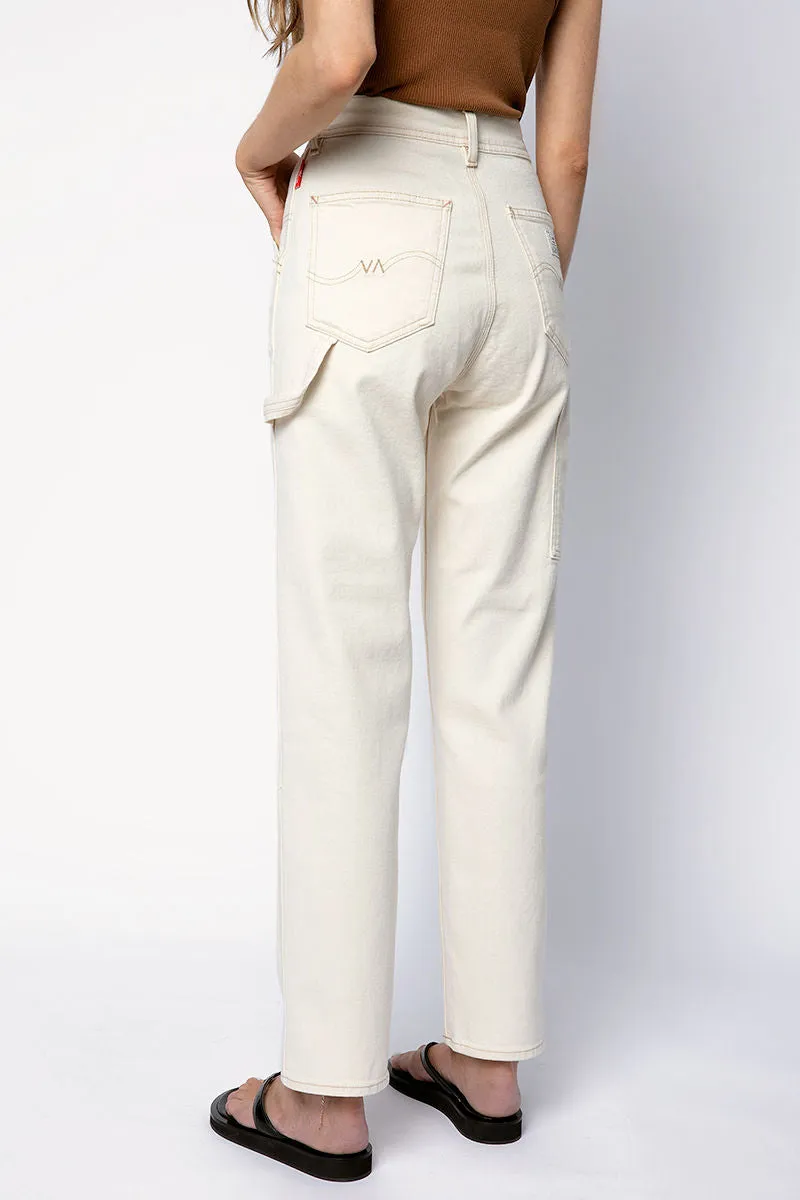 Chapel Carpenter Pant in Ecru