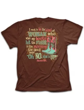 Cherished Girl Oh No Boots Country Southern Girlie Christian Bright T Shirt