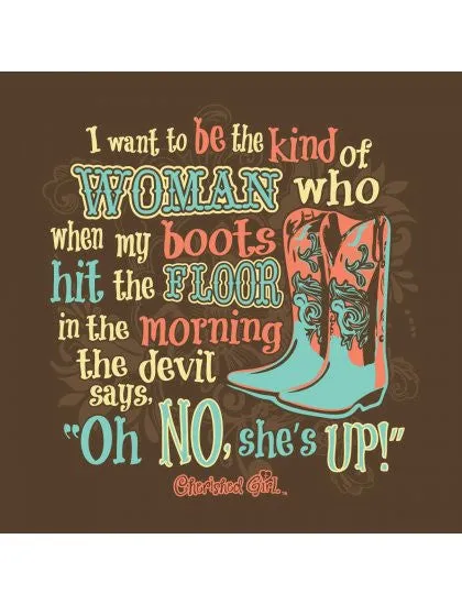 Cherished Girl Oh No Boots Country Southern Girlie Christian Bright T Shirt