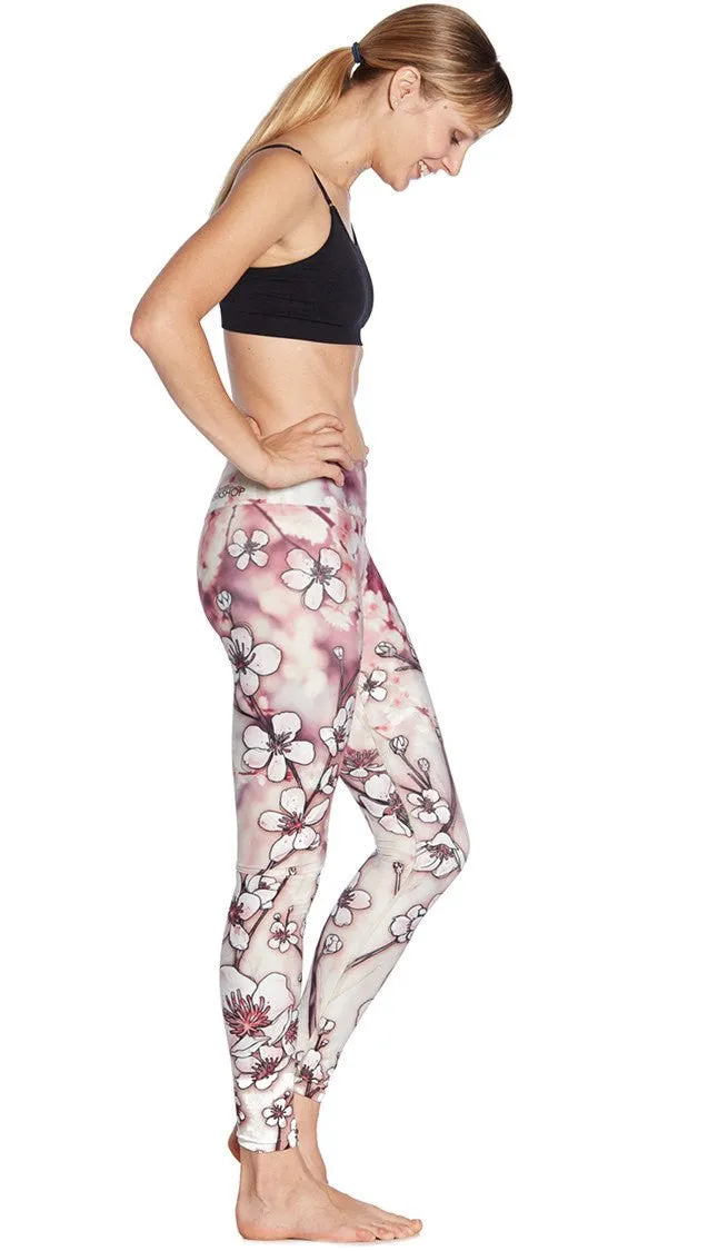 Cherry Blossoms - Full Length Triathlon Leggings