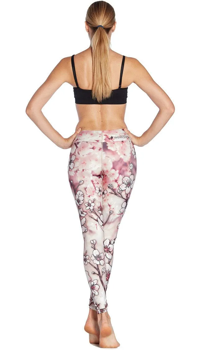 Cherry Blossoms - Full Length Triathlon Leggings