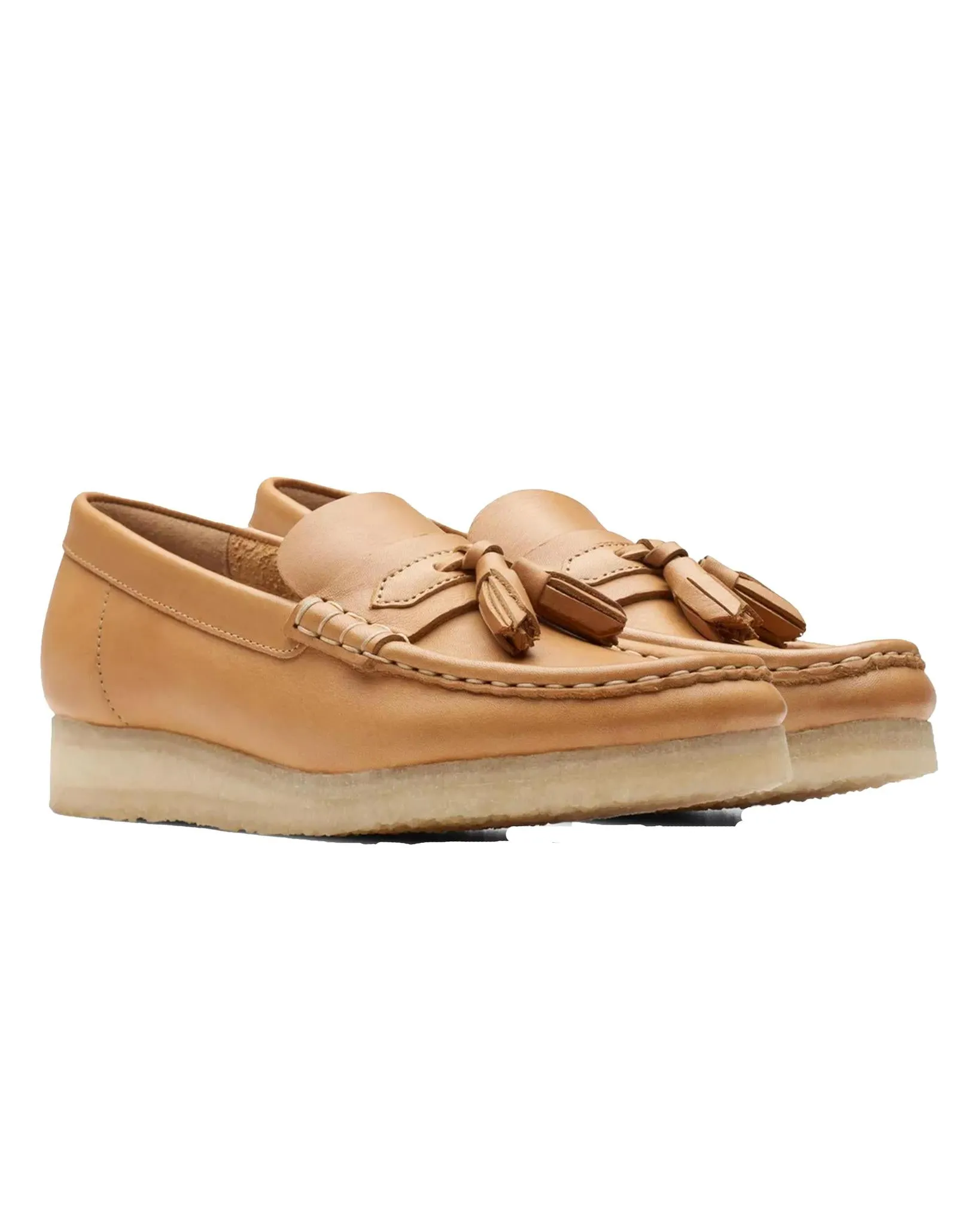 Clarks Women's Wallabee Loafer Mid Tan Leather