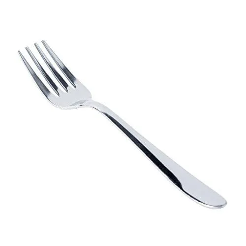 Classic by Embassy Dessert Fork, Pack of 12, Stainless Steel, 17.8 cm (Ajanta, 14 Gauge)