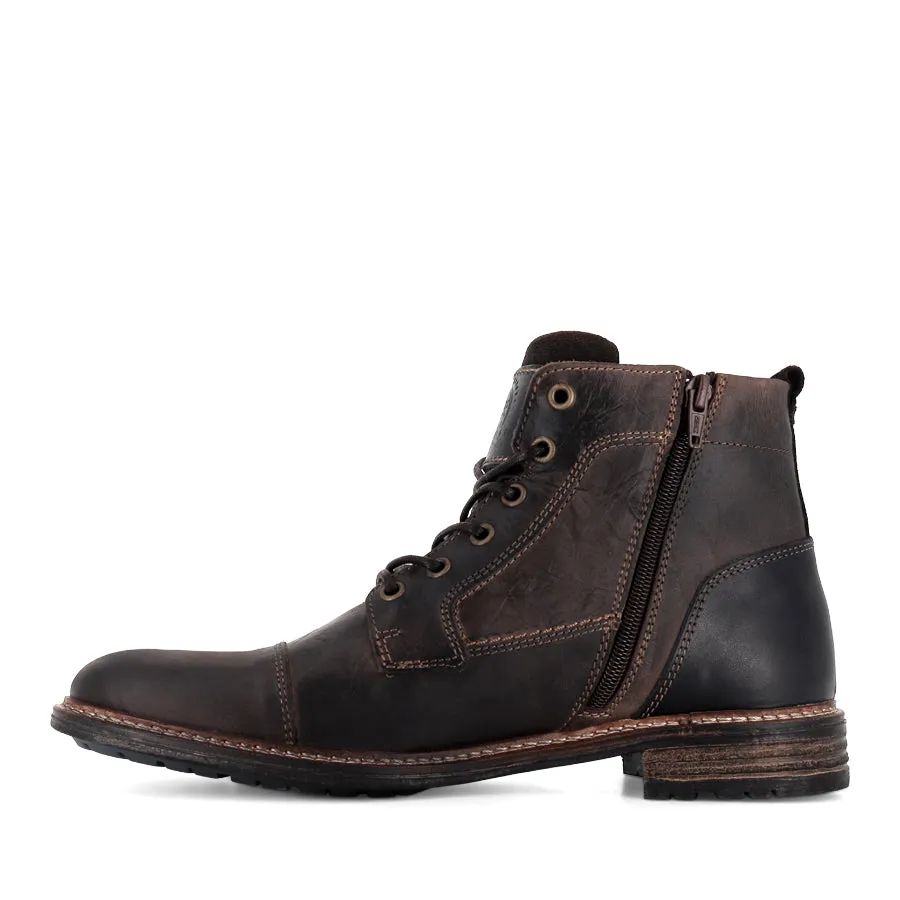 CLIFTON - DARK BROWN LEATHER