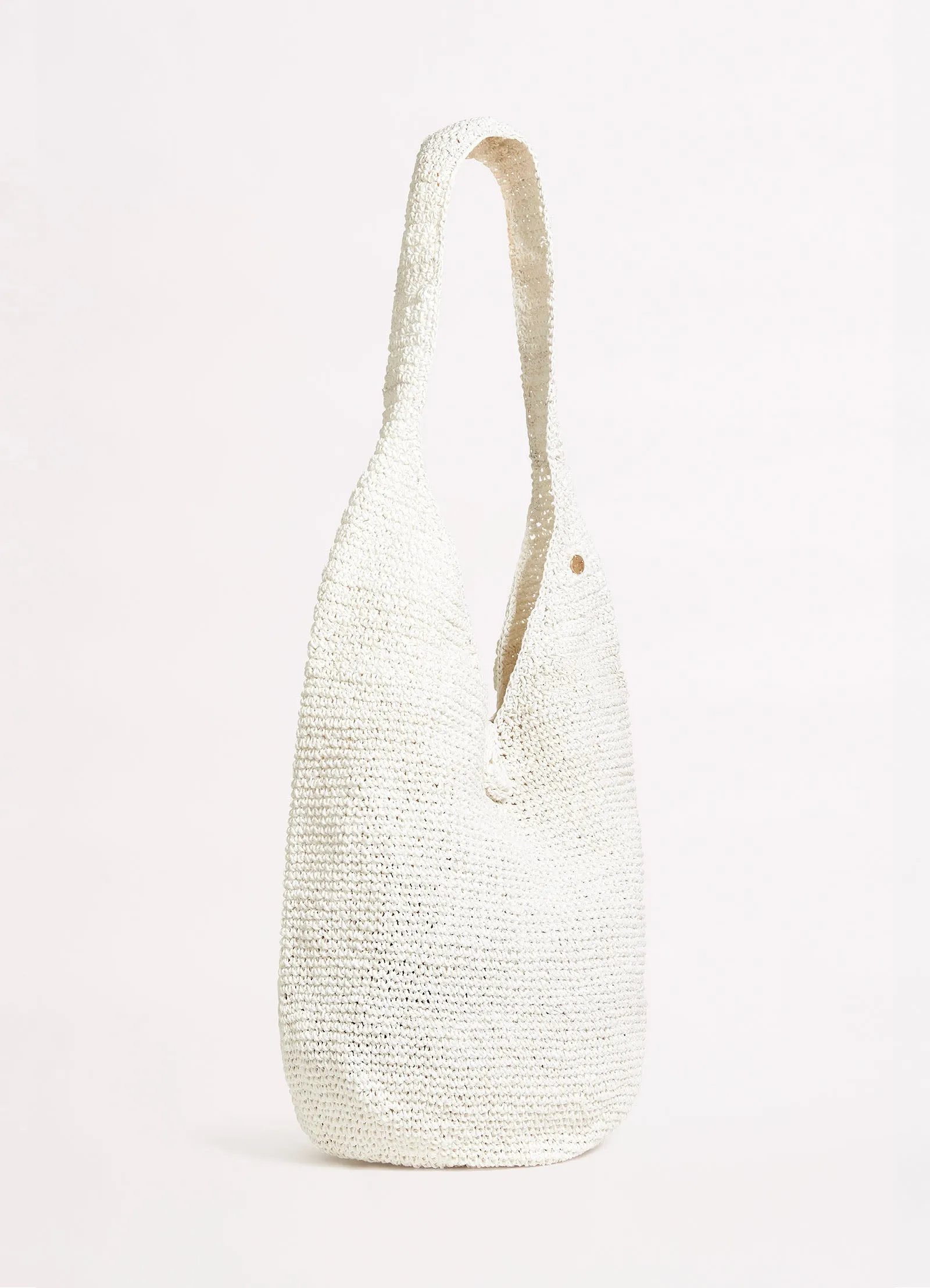 Cocoon Woven Tote - White