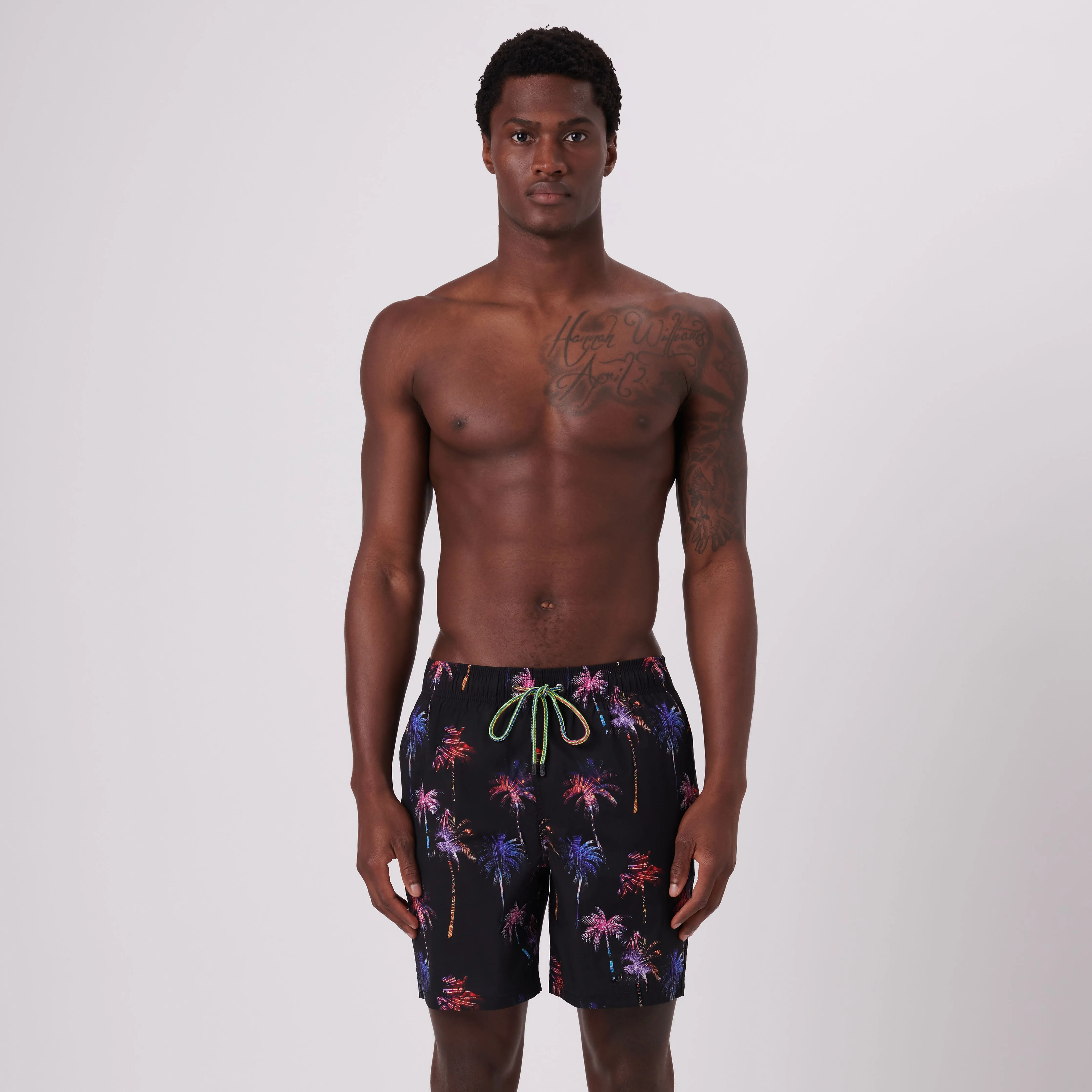 Cosmo Palm Trees Swim Trunks