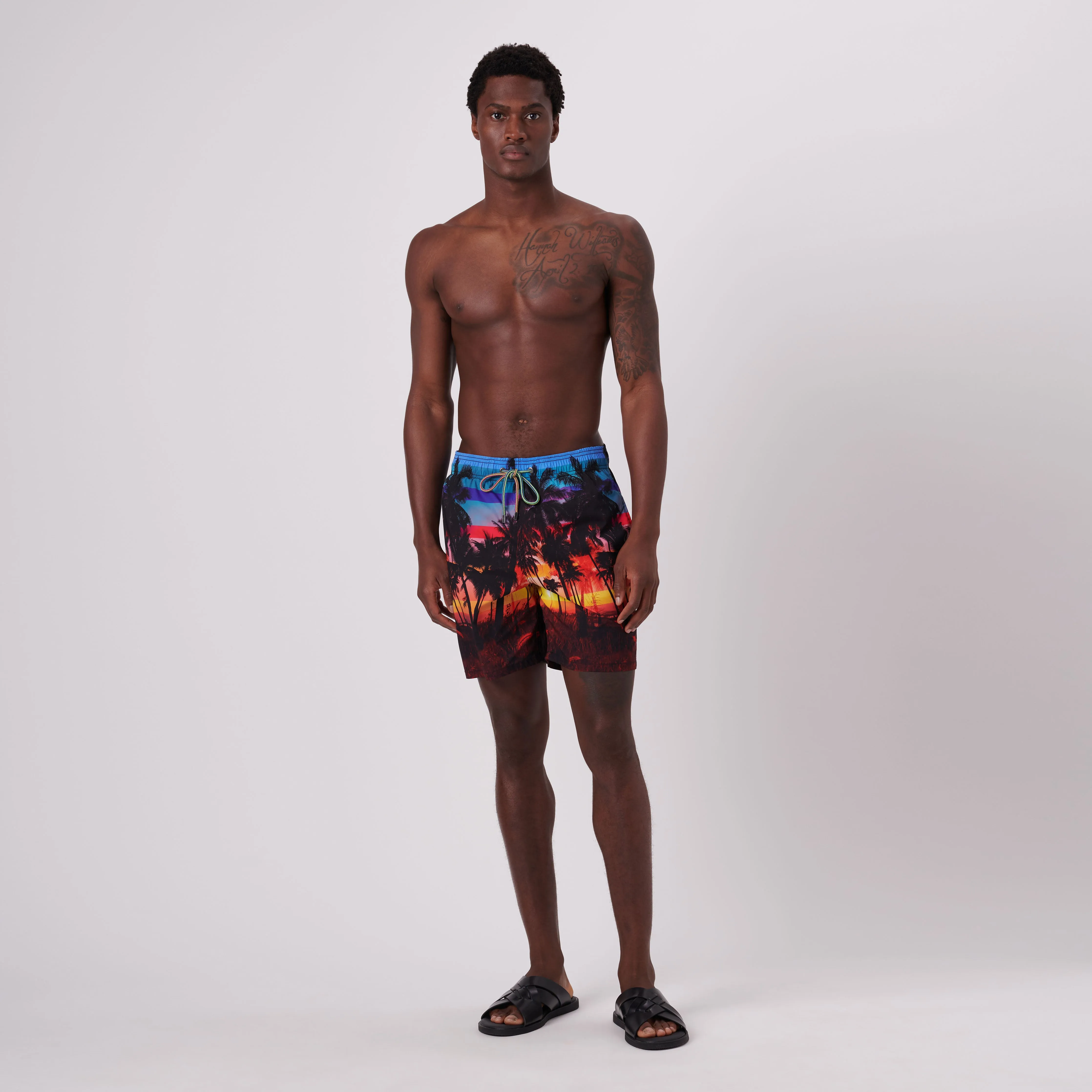 Cosmo Tropical Sunset Swim Trunks