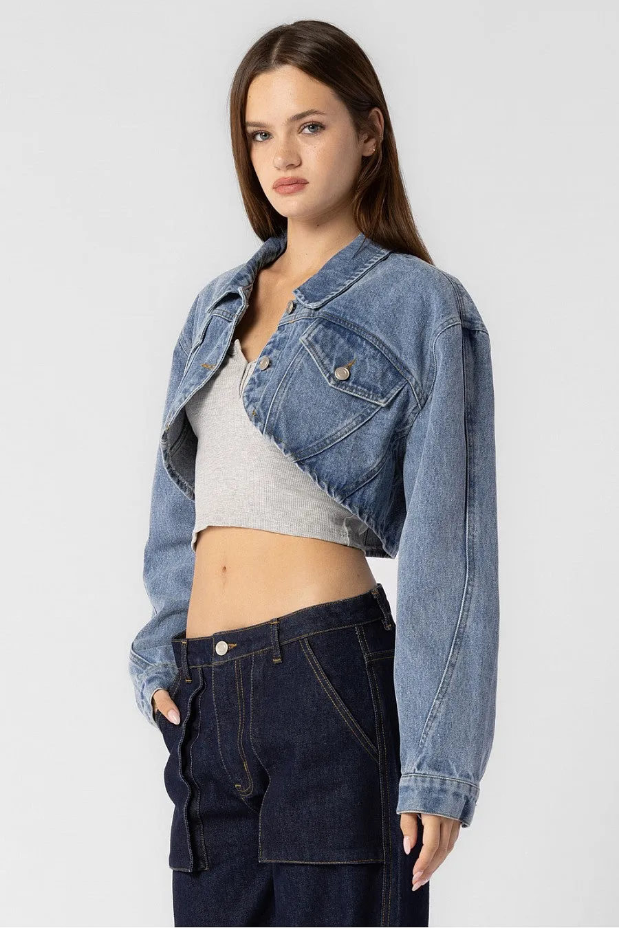 Cropped Denim Jacket