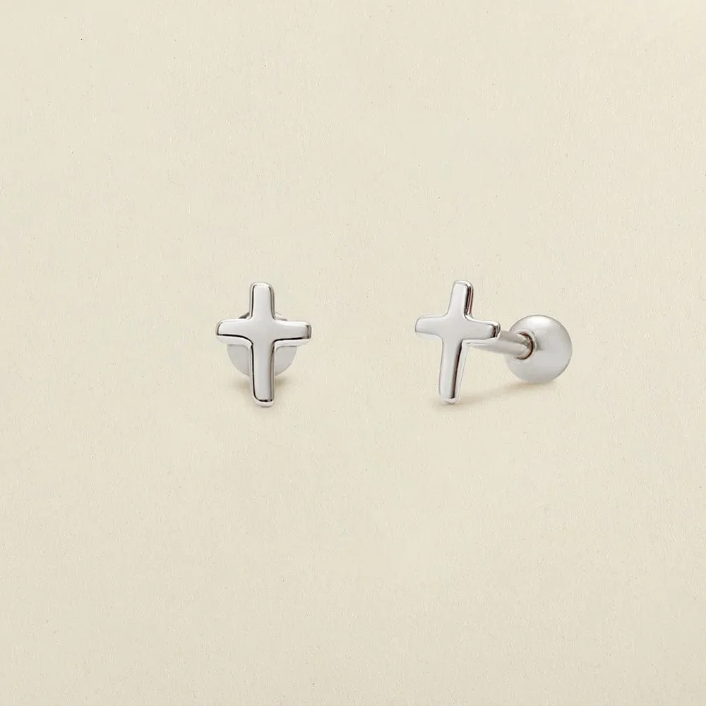 Cross Stud Earrings