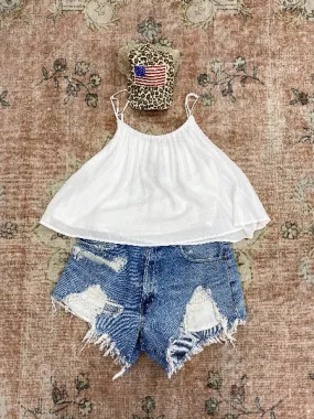 Custom Vintage Denim Shorts