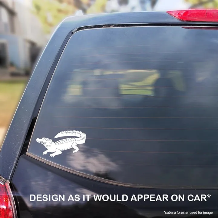 Cuvier's Dwarf Caiman Decal, Waterproof Vinyl Decal, Cute Reptile Gift