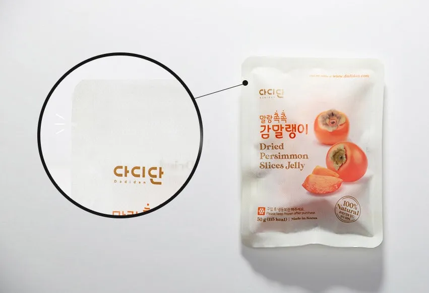 Dadidan Cheongdo Wongam Dried Fruits Persimmon Slices Jelly Sweets Chews 500g Desserts 100% Natural Korean Traditional Gammalin Soft snacks Foods Vitamin C