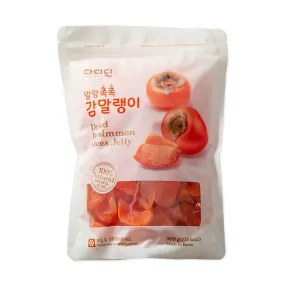 Dadidan Cheongdo Wongam Dried Fruits Persimmon Slices Jelly Sweets Chews 500g Desserts 100% Natural Korean Traditional Gammalin Soft snacks Foods Vitamin C