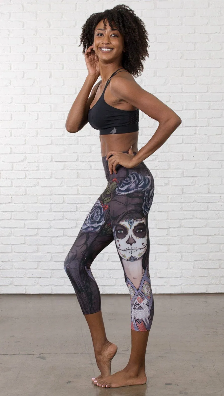 Dark Sugar - Triathlon Capri Leggings