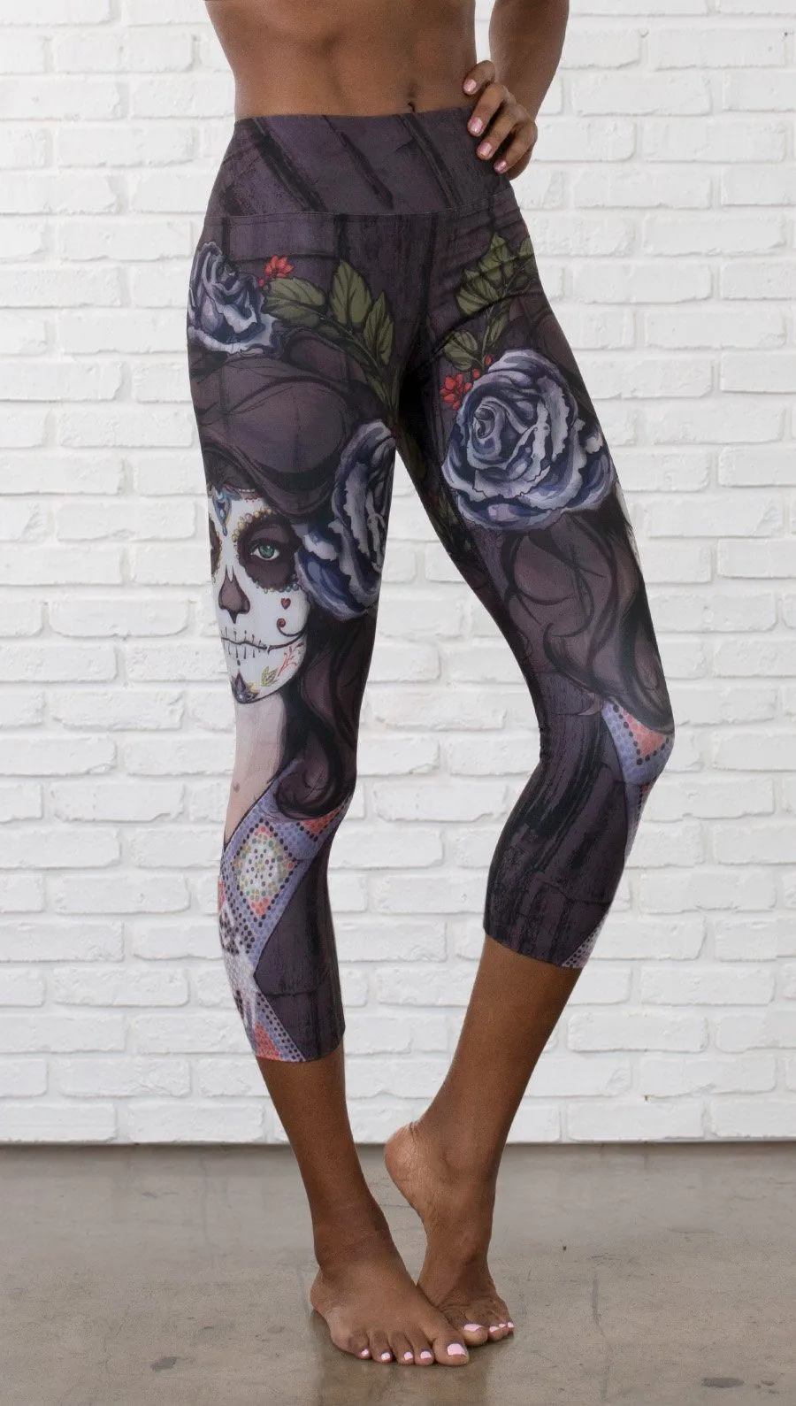 Dark Sugar - Triathlon Capri Leggings