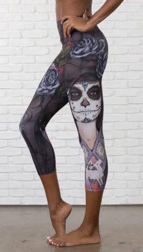 Dark Sugar - Triathlon Capri Leggings