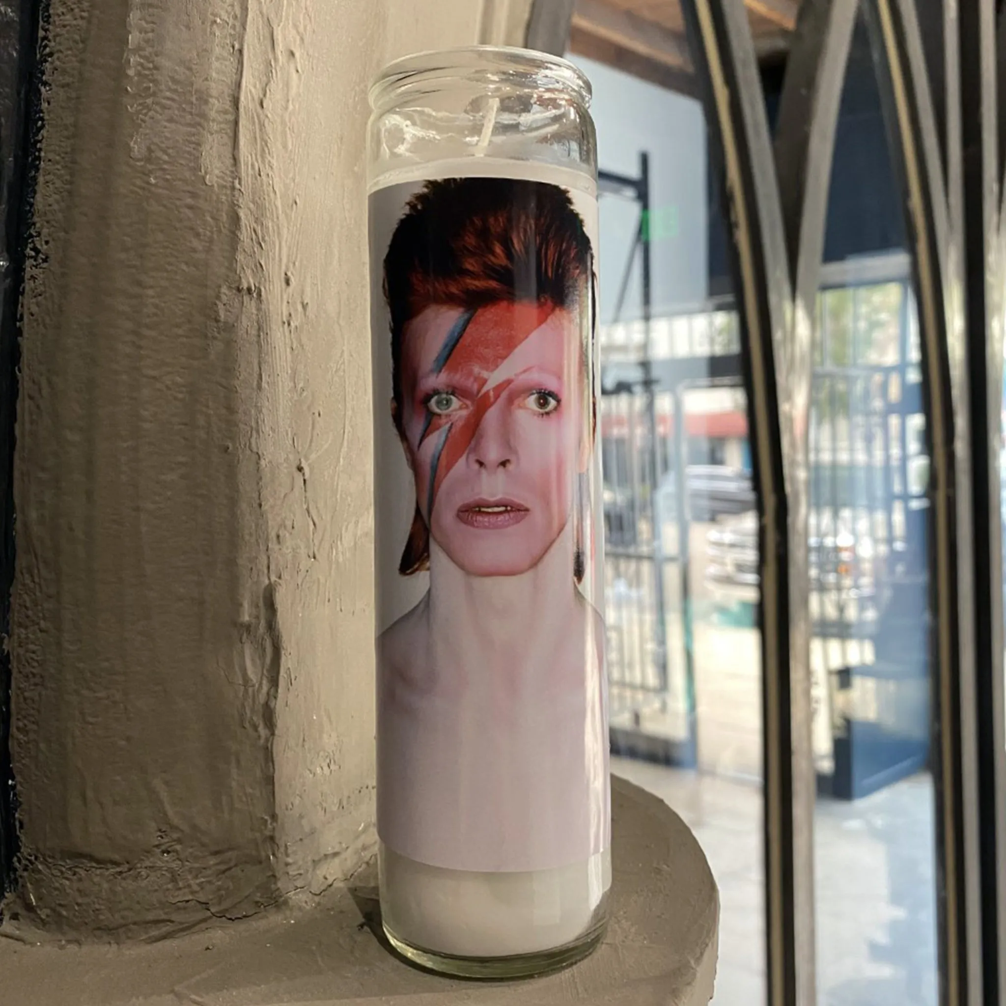 David Bowie Prayer Candle