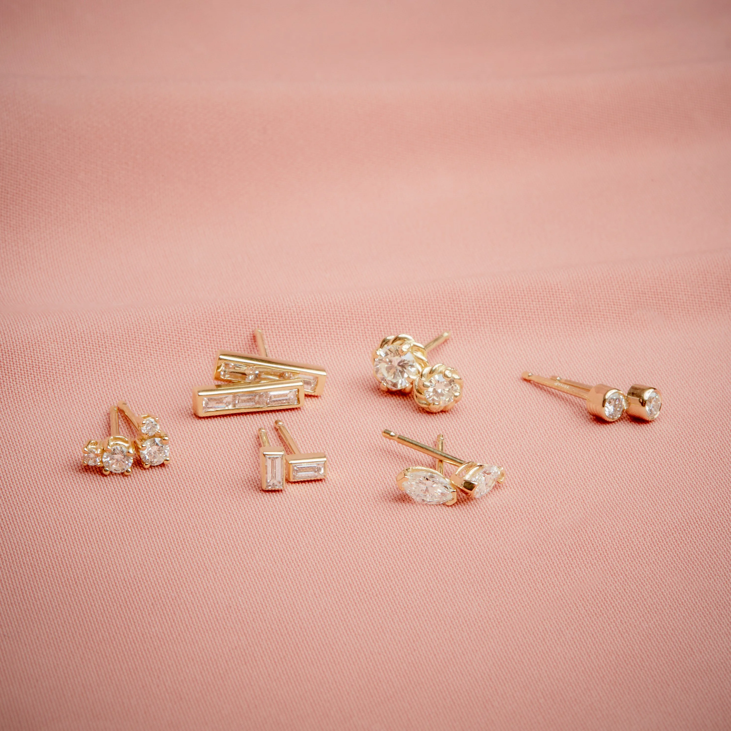 Diamond Twine Studs