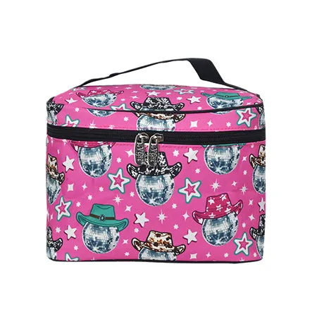 Disco Cowgirl NGIL Large Top Handle Cosmetic Case