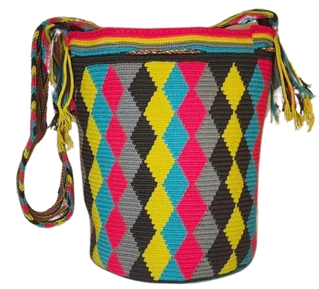 Eliza Large Handmade Crochet Wayuu Mochila Bag