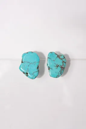 Ella Western Nugget Earrings - Turquoise