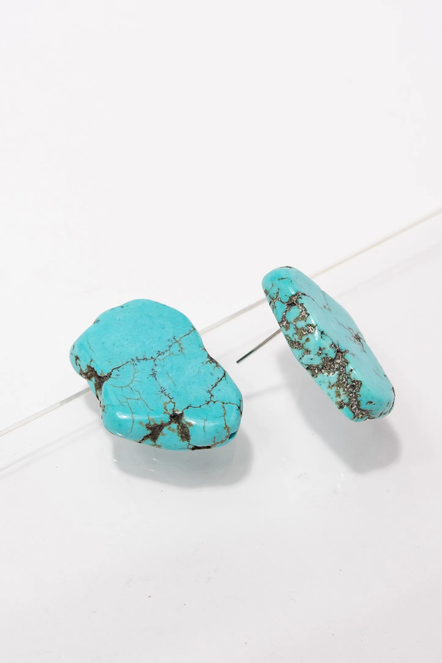 Ella Western Nugget Earrings - Turquoise