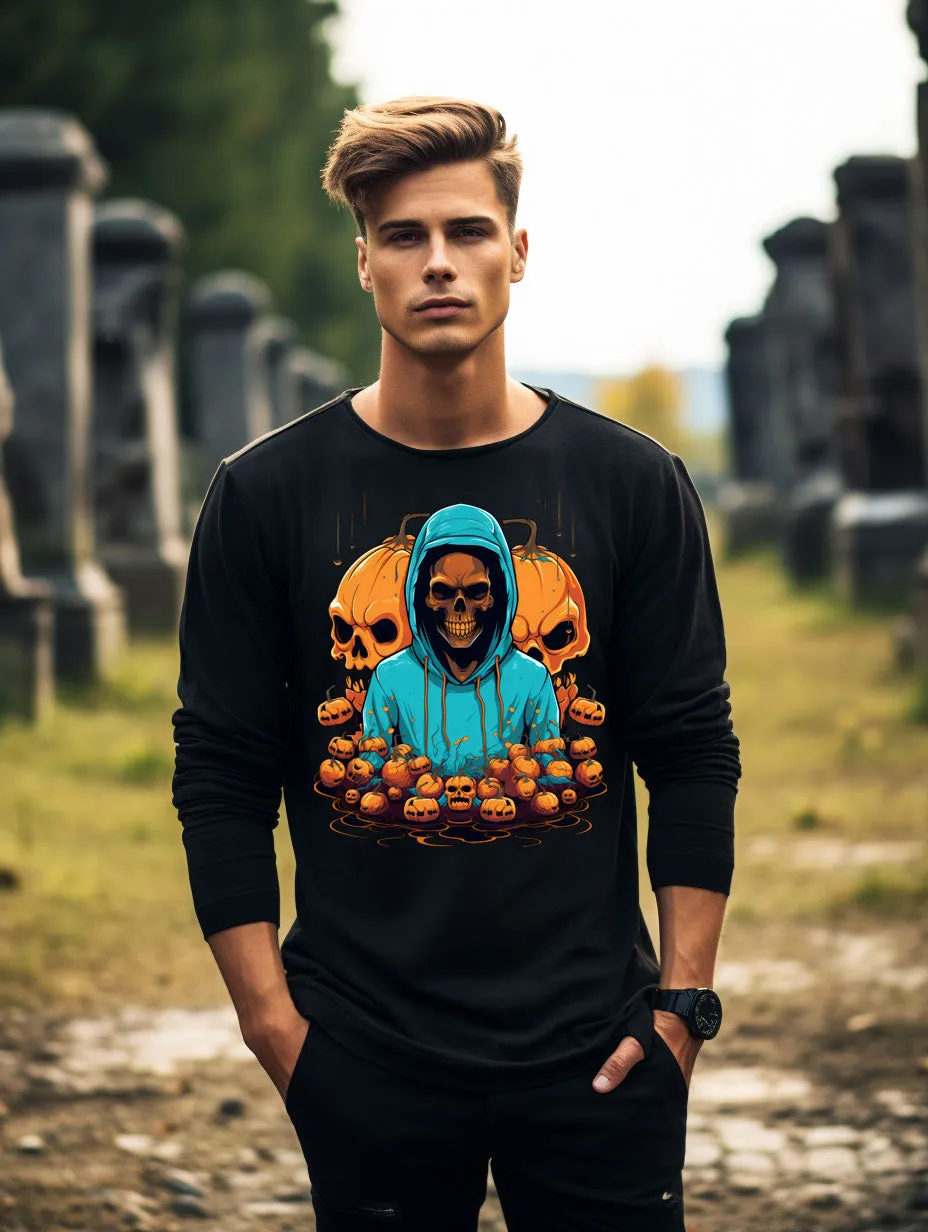 Embrace the Eerie with Halloween Skeleton Man Sweatshirts 001