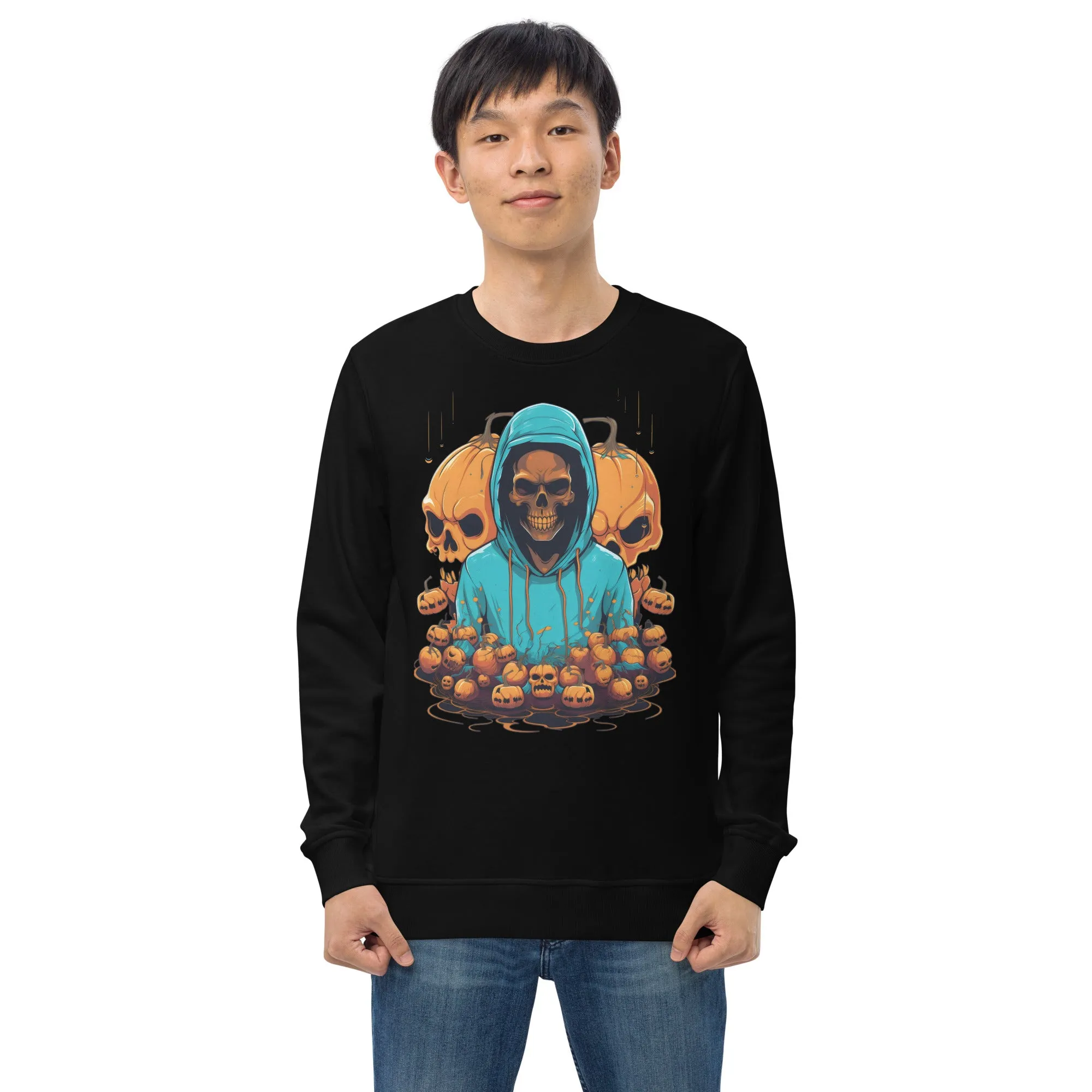 Embrace the Eerie with Halloween Skeleton Man Sweatshirts 001