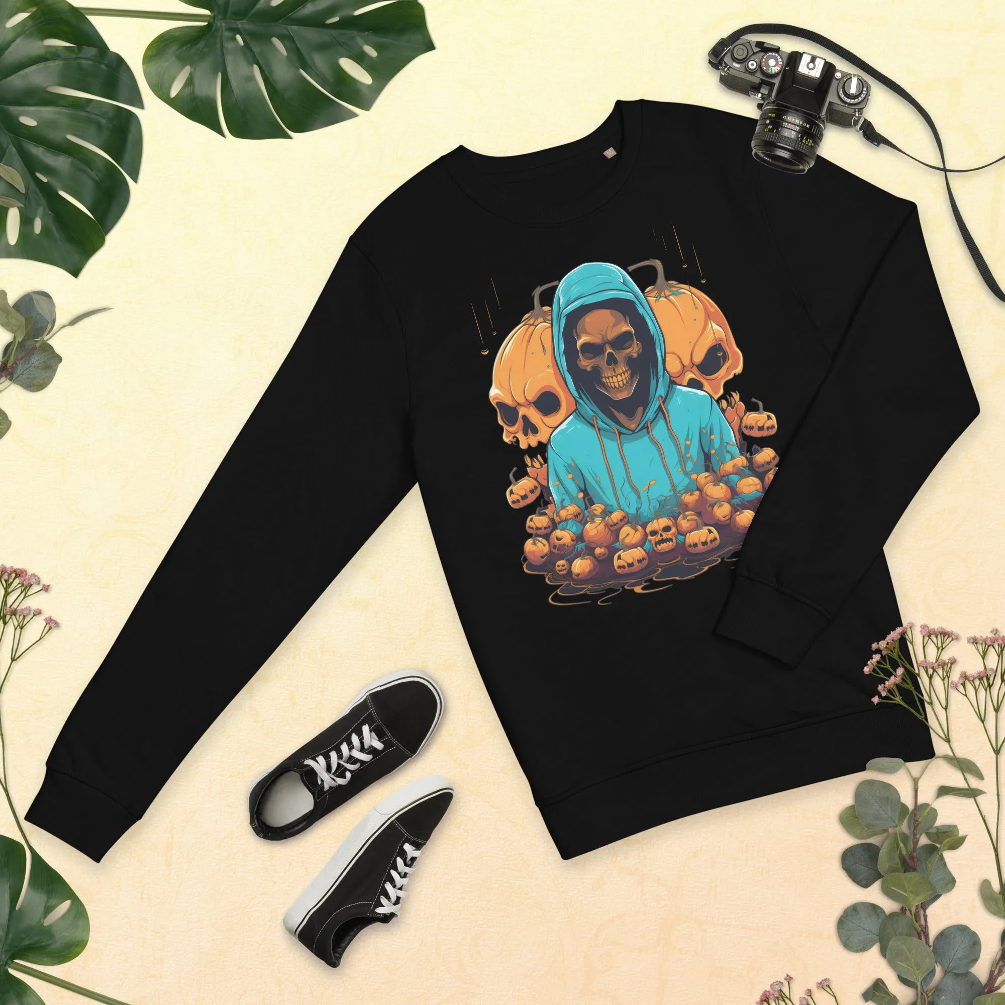 Embrace the Eerie with Halloween Skeleton Man Sweatshirts 001