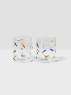 Fazeek Confetti Glasses | Set of 2