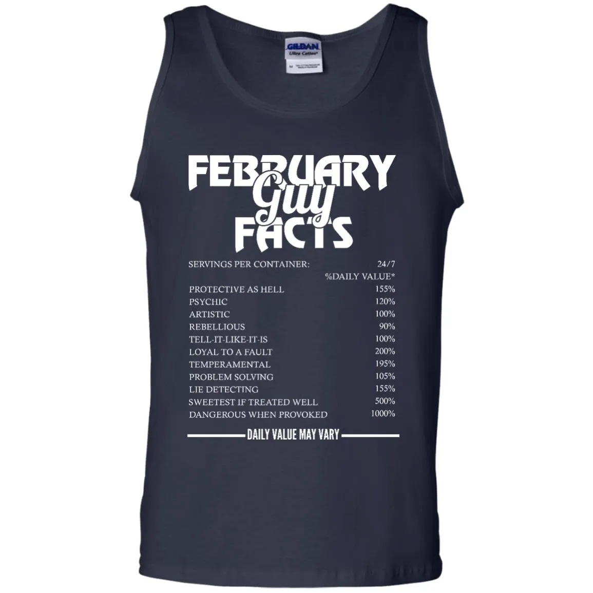 February guy facts servings per container shirt