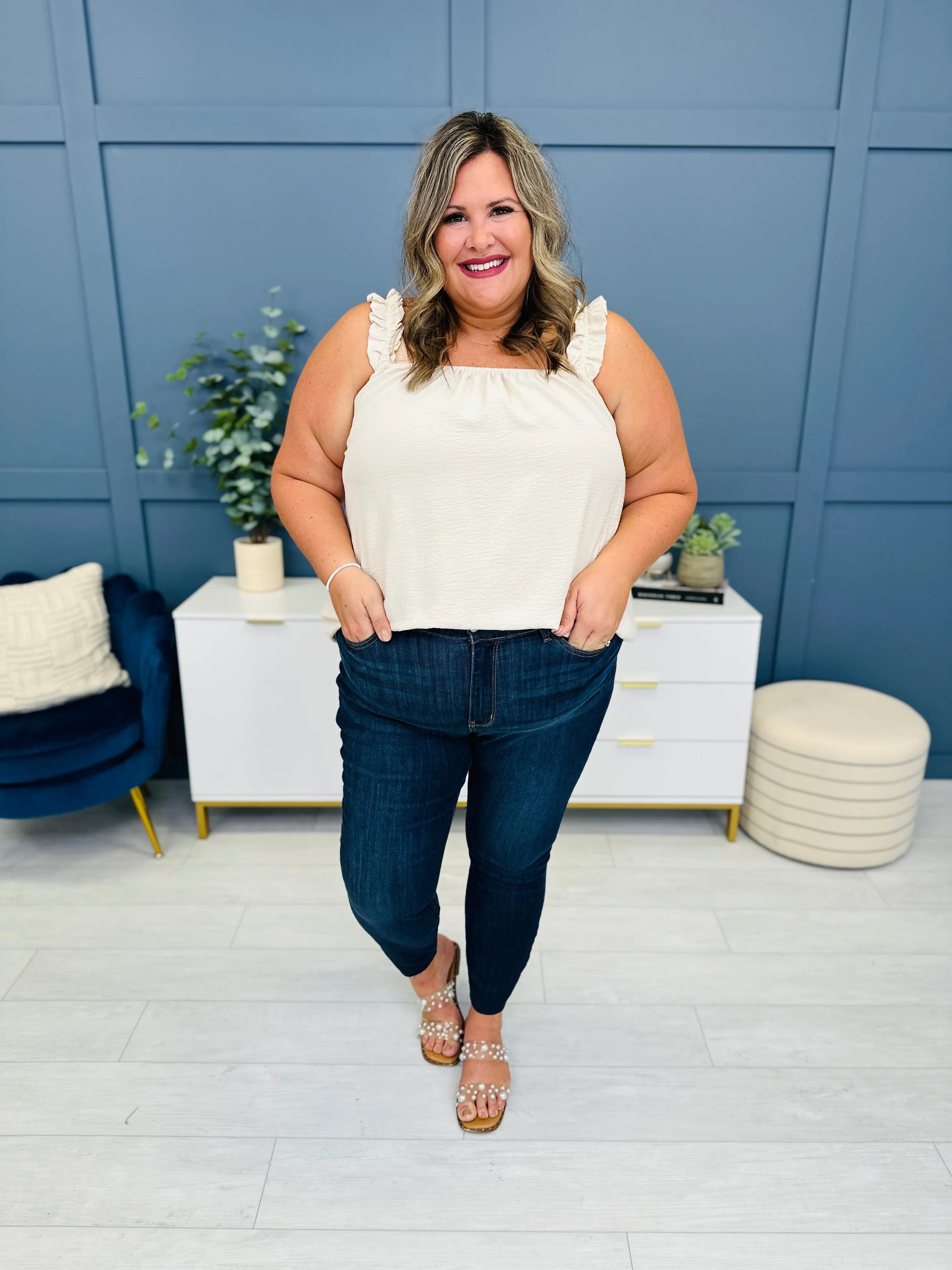 FIFTH RESTOCK! BEST SELLER! Judy Blue Mid Rise REG/CURVY Work For The Weekend Skinny Jeans