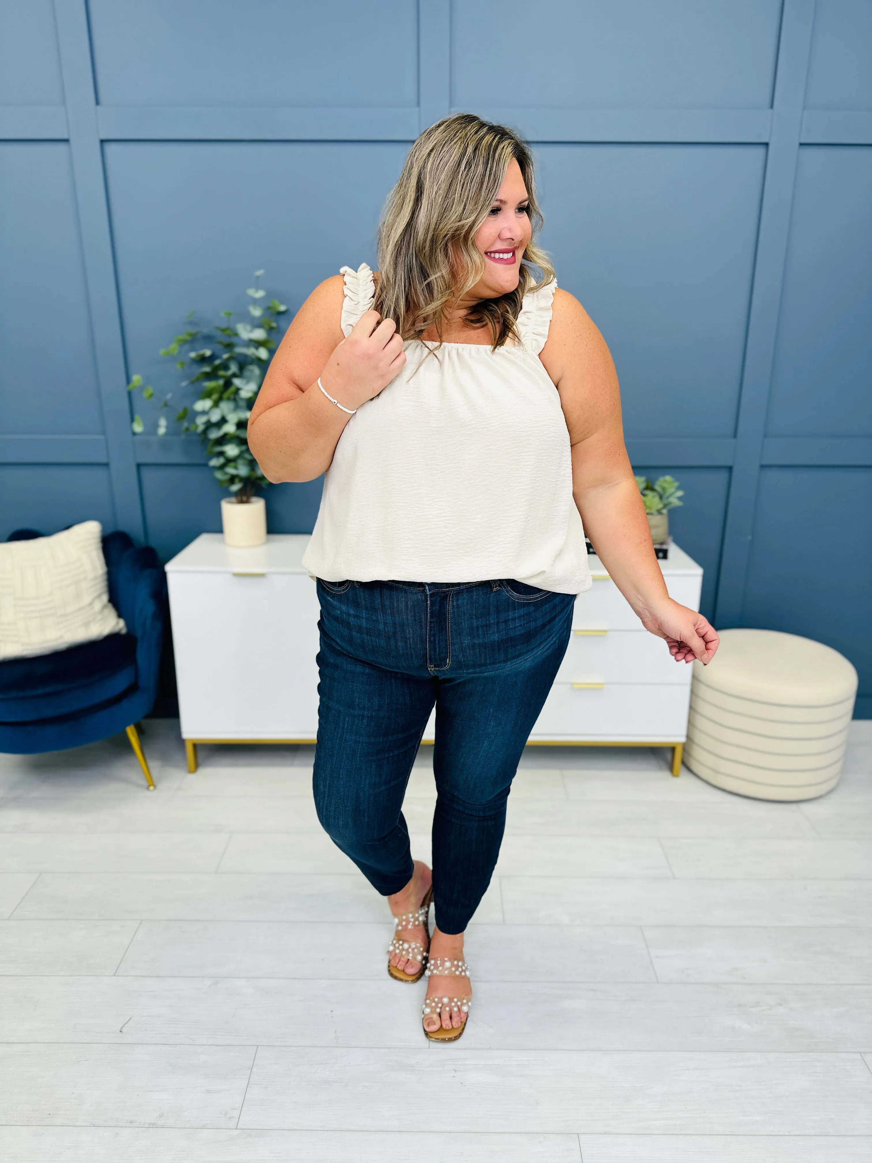 FIFTH RESTOCK! BEST SELLER! Judy Blue Mid Rise REG/CURVY Work For The Weekend Skinny Jeans