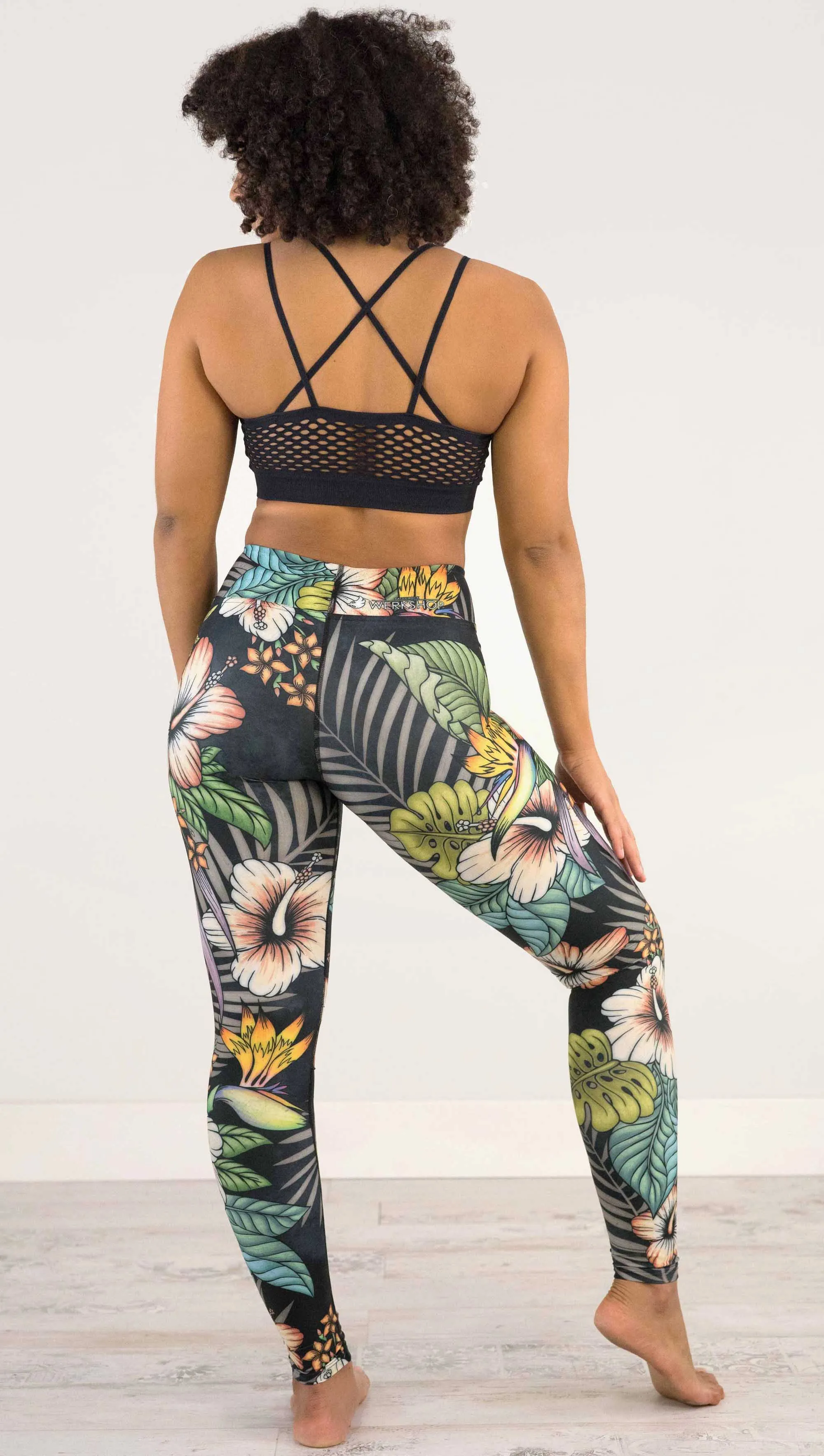 Floral Night - Full Length Triathlon Leggings