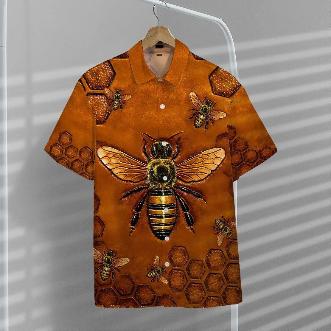 Gearhuman 3D Bee Hawaii Shirt