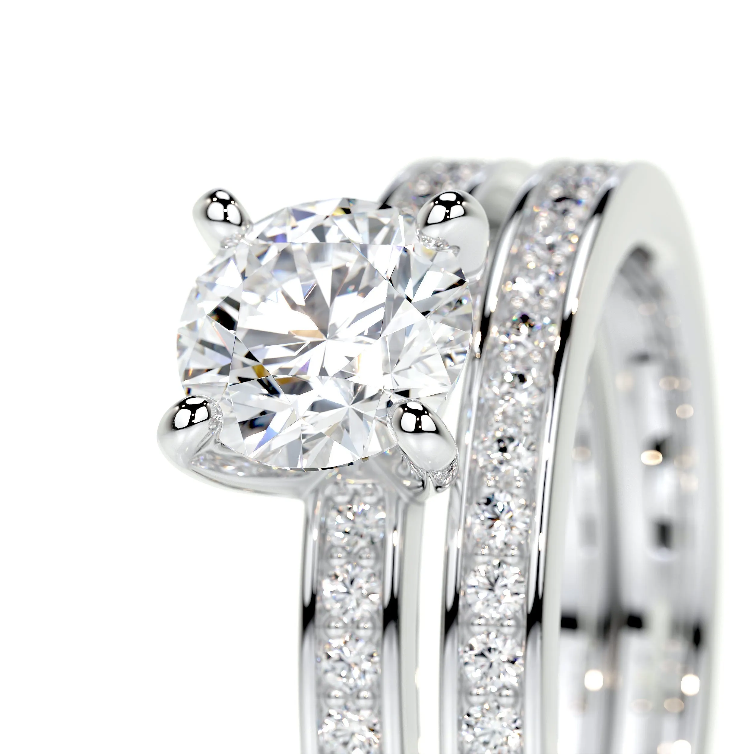 Giselle Lab Grown Diamond Bridal Set -18K White Gold