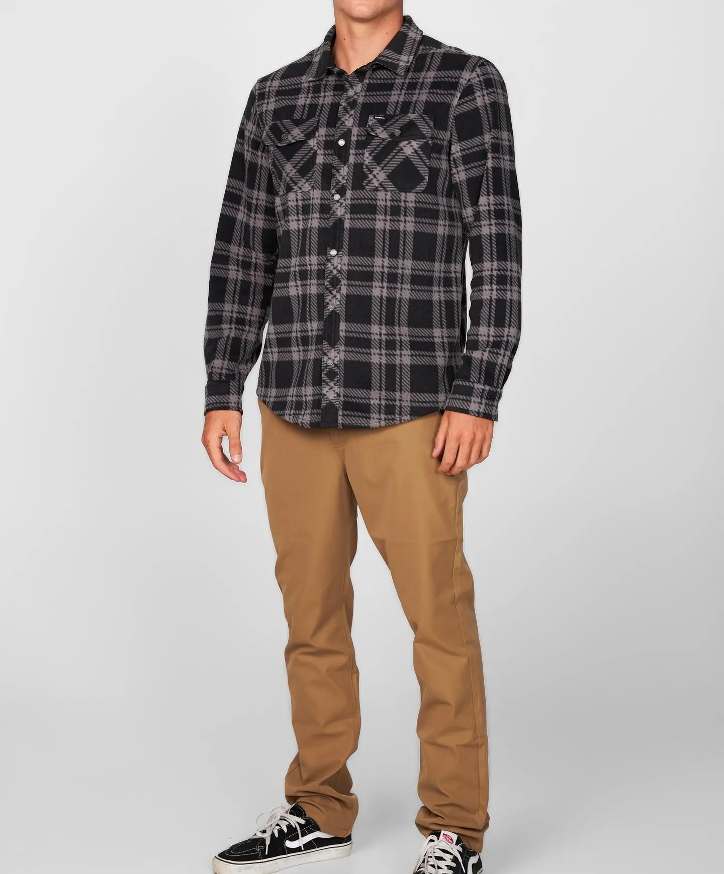 Glacier Plaid Shirt - Black