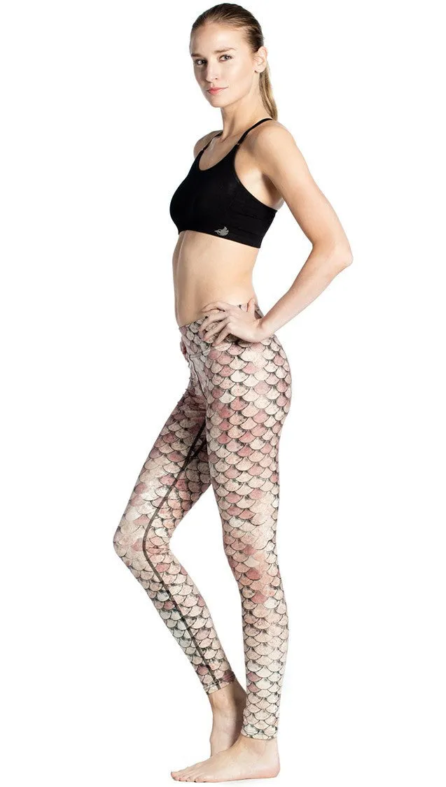 Gold Scales - Full Length Triathlon Leggings - CUSTOM ORDER