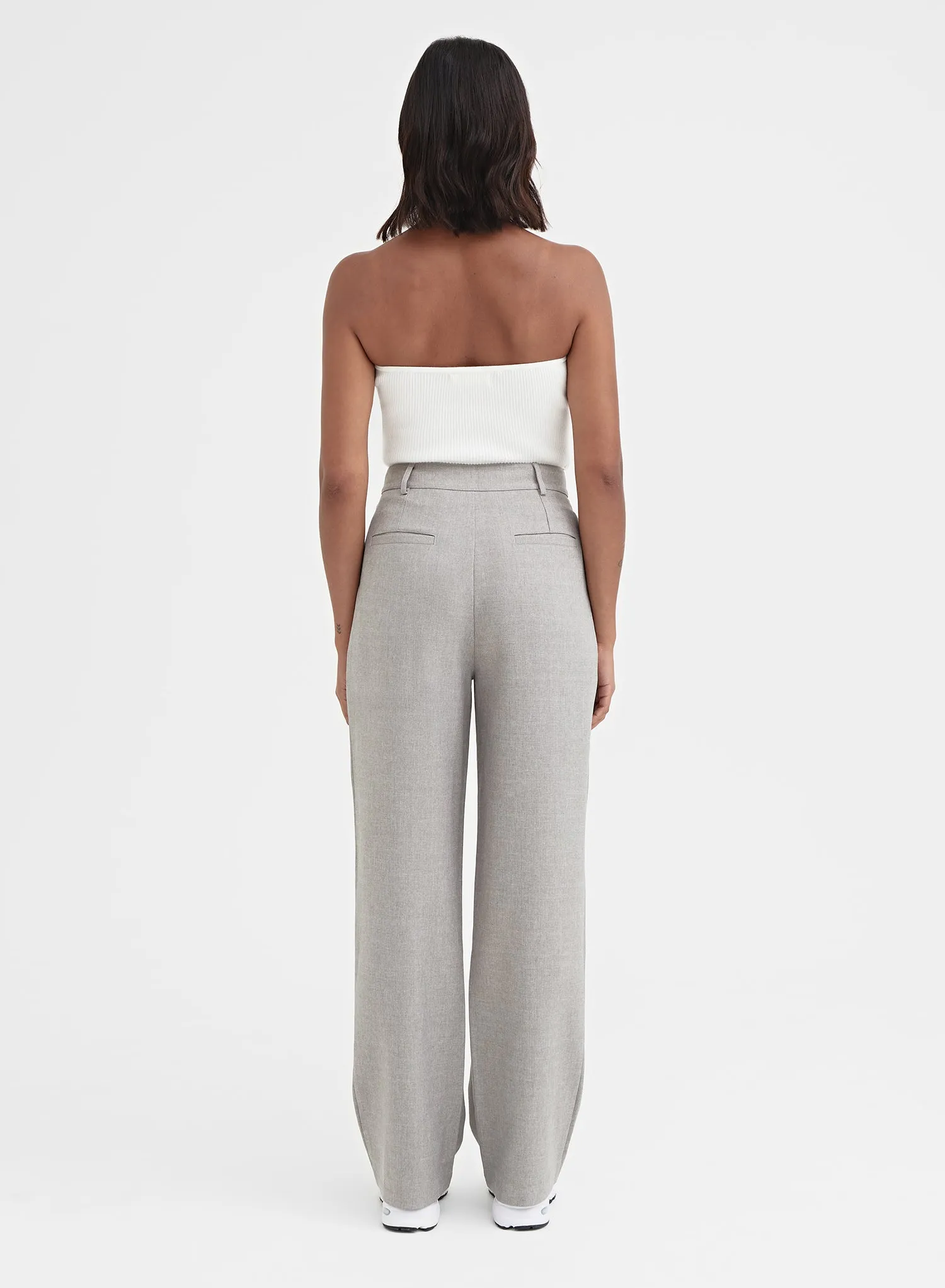 Grey Slouchy Tailored Trouser – Aire